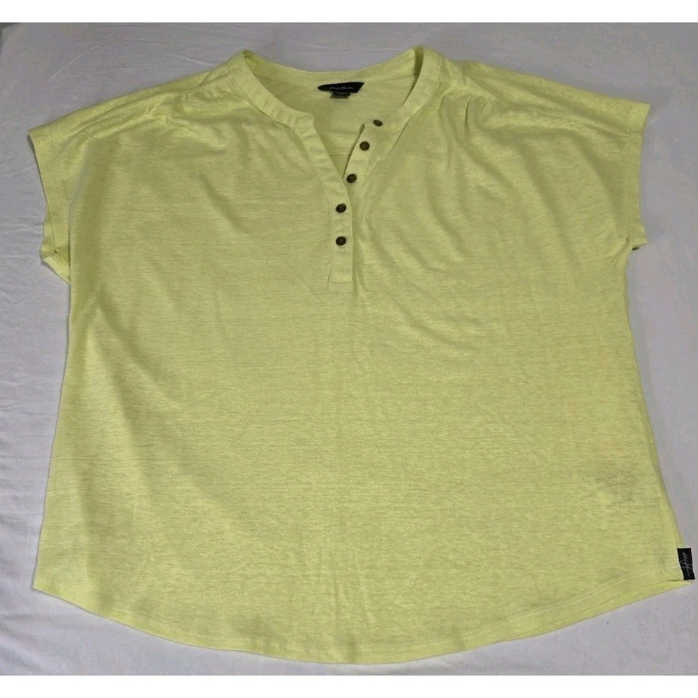 Eddie Bauer Women's Large Yellow Shirt‎